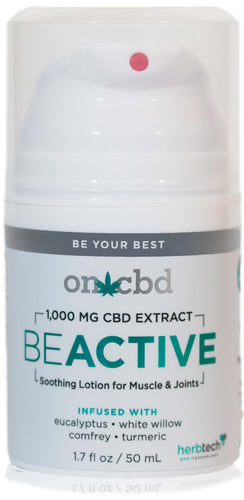 On CBD: Be Active Lotion (30% Discount Applied at Checkout)